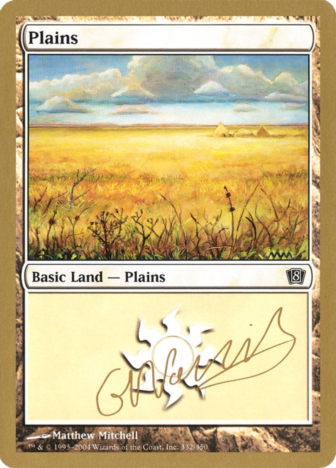 Plains (gn332) (Gabriel Nassif) [World Championship Decks 2004] | Good Games Modbury