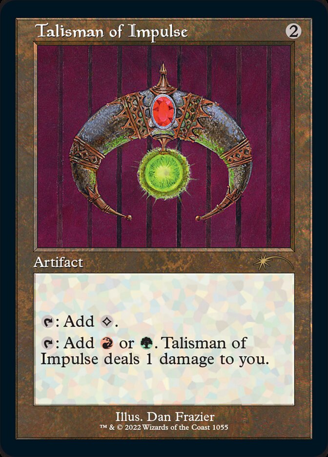 Talisman of Impulse (Foil Etched) [Secret Lair Drop Series] | Good Games Modbury