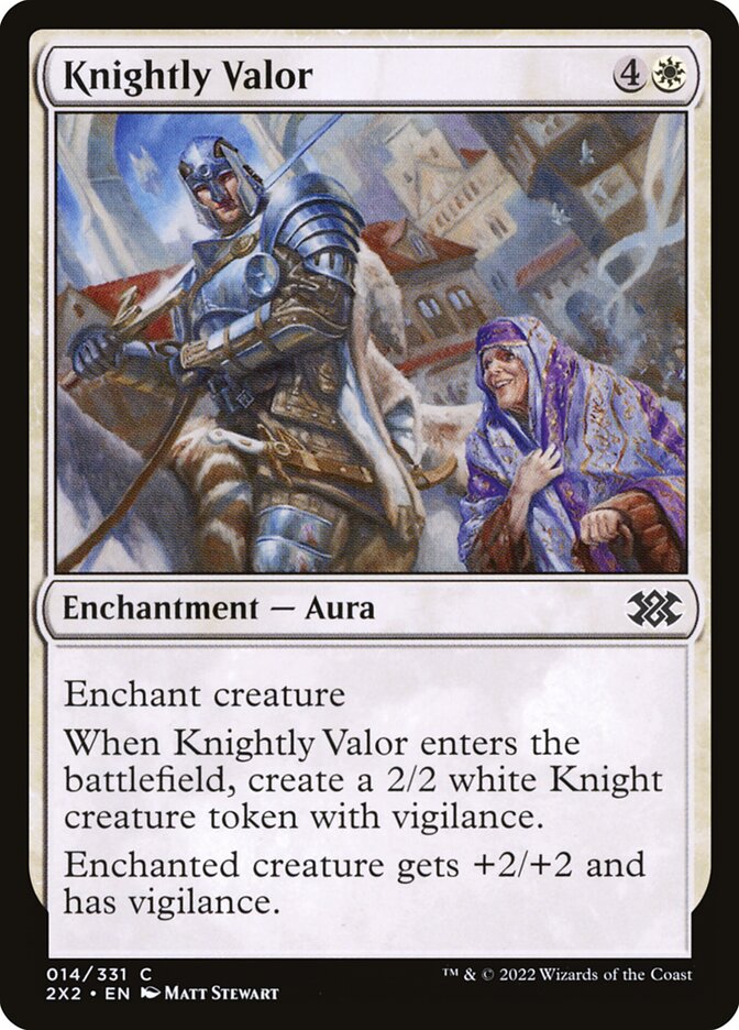 Knightly Valor 14/331 (Double Masters 2022)  - Foil | Good Games Modbury