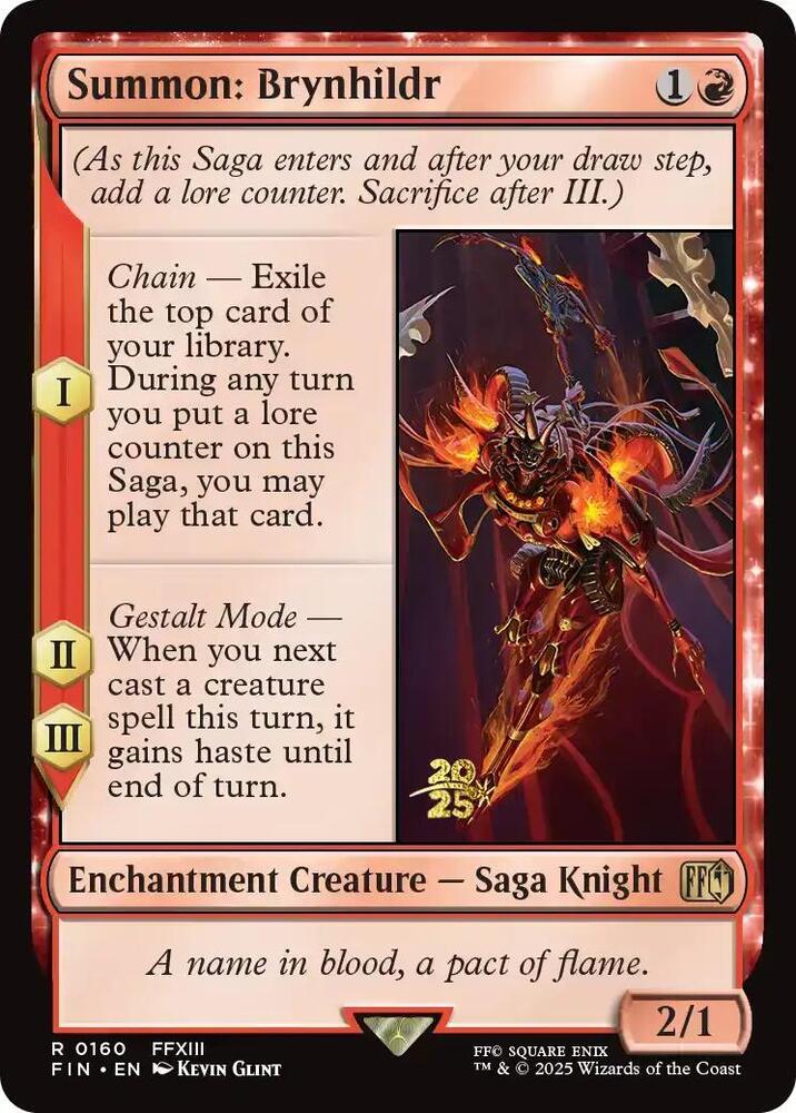 Summon Brynhildr 160s/116 (Prerelease Cards)  - Foil | Good Games Modbury