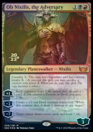 Ob Nixilis, the Adversary [Streets of New Capenna Prerelease Promos] | Good Games Modbury