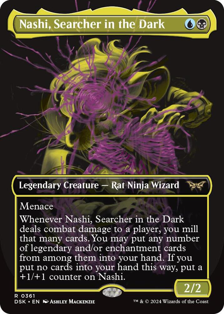 Nashi, Searcher in the Dark 361/286 (Duskmourn: House of Horror)  - Borderless | Good Games Modbury
