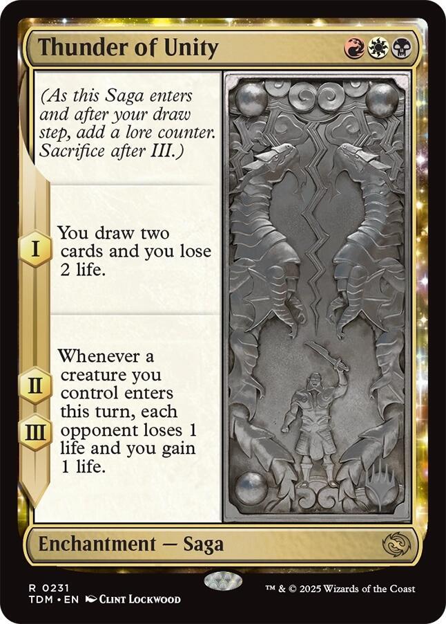 Thunder of Unity 231 (Promo Pack: Tarkir: Dragonstorm)  - Foil | Good Games Modbury