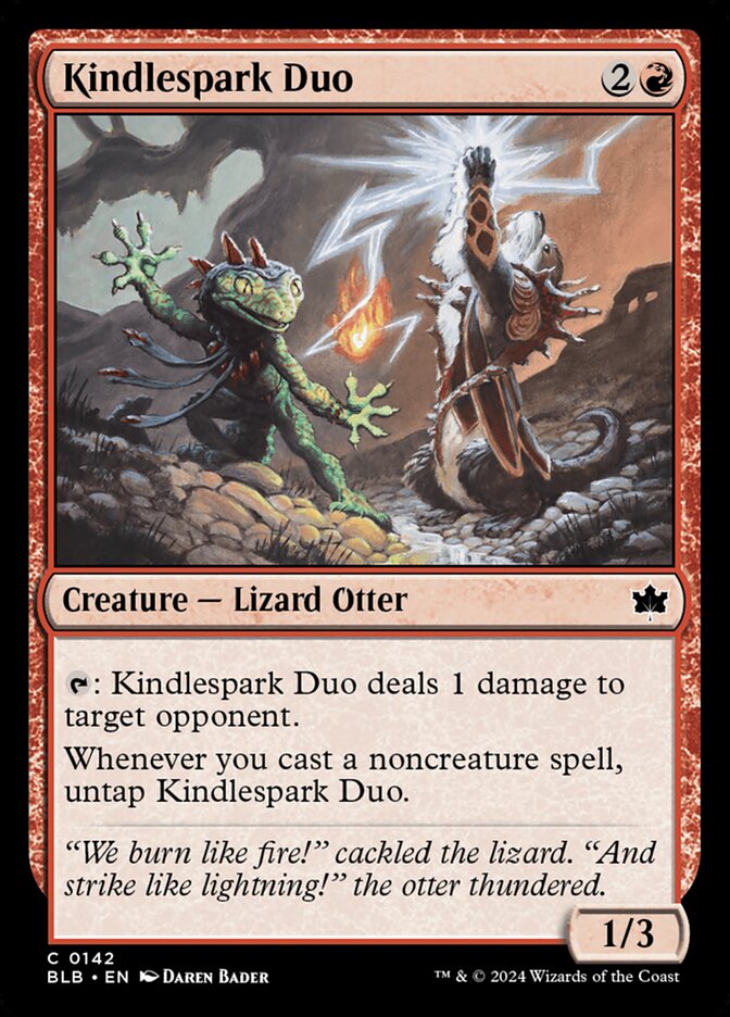 Kindlespark Duo 142 (Bloomburrow)  - Foil | Good Games Modbury