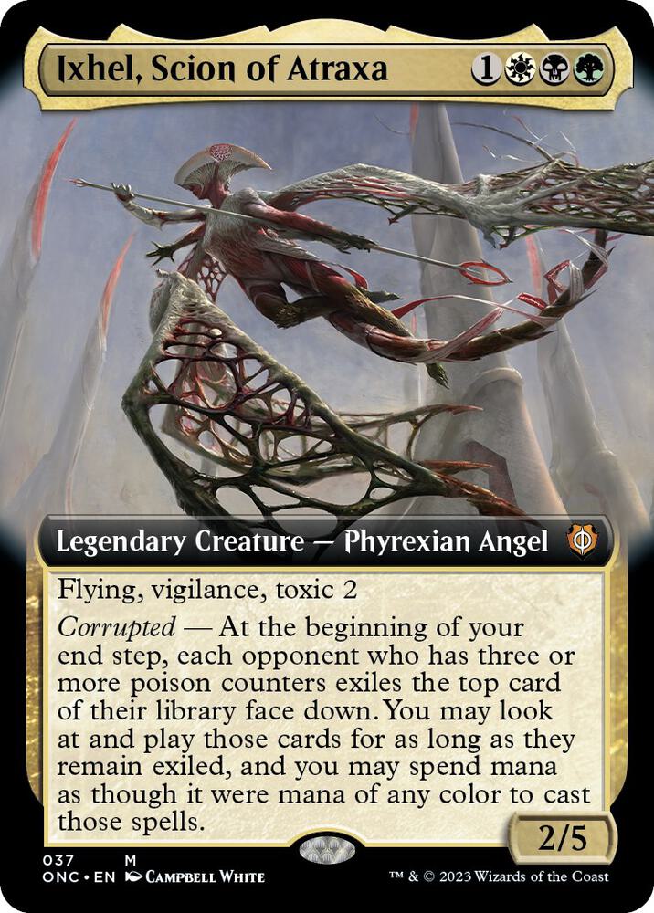 Ixhel, Scion of Atraxa 37/28 (Commander: Phyrexia: All Will Be One)  - Extended Art | Good Games Modbury