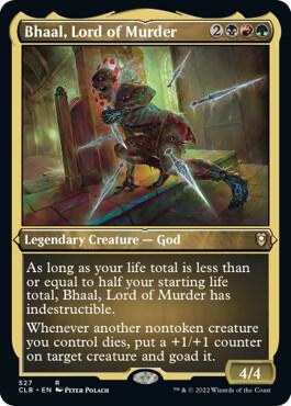 Bhaal, Lord of Murder 527 (Commander Legends: Battle for Baldur's Gate)  - Etched Foil | Good Games Modbury