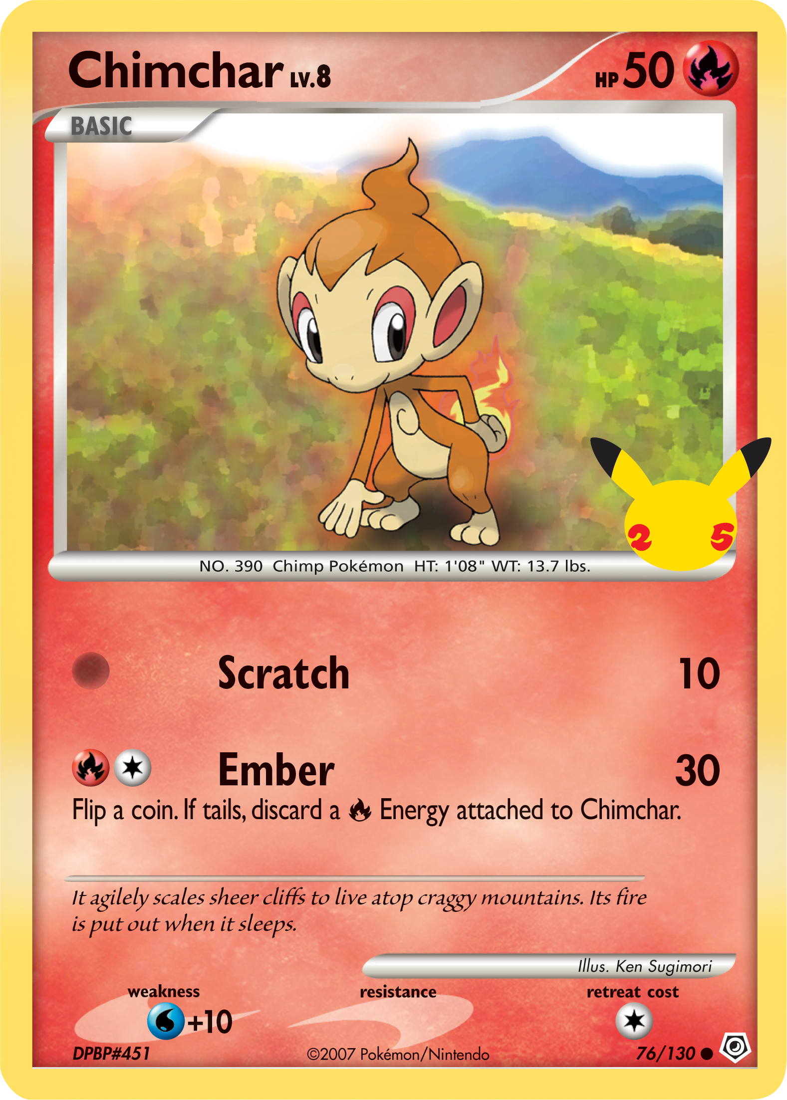 Chimchar (76/130) [First Partner Pack] | Good Games Modbury