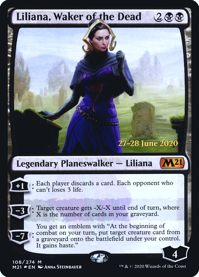 Liliana, Waker of the Dead [Core Set 2021 Prerelease Promos] | Good Games Modbury