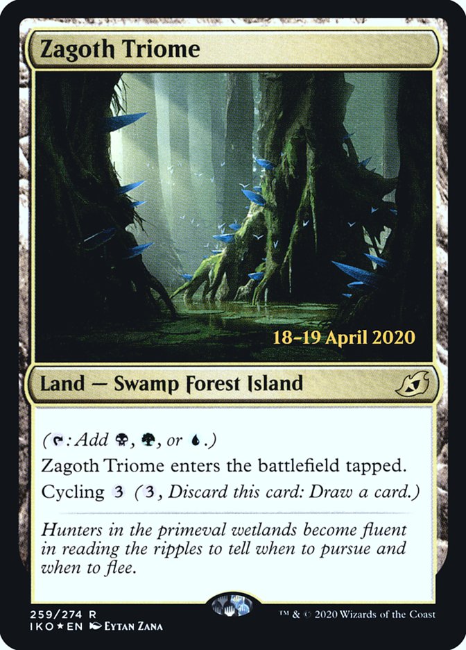 Zagoth Triome [Ikoria: Lair of Behemoths Prerelease Promos] | Good Games Modbury