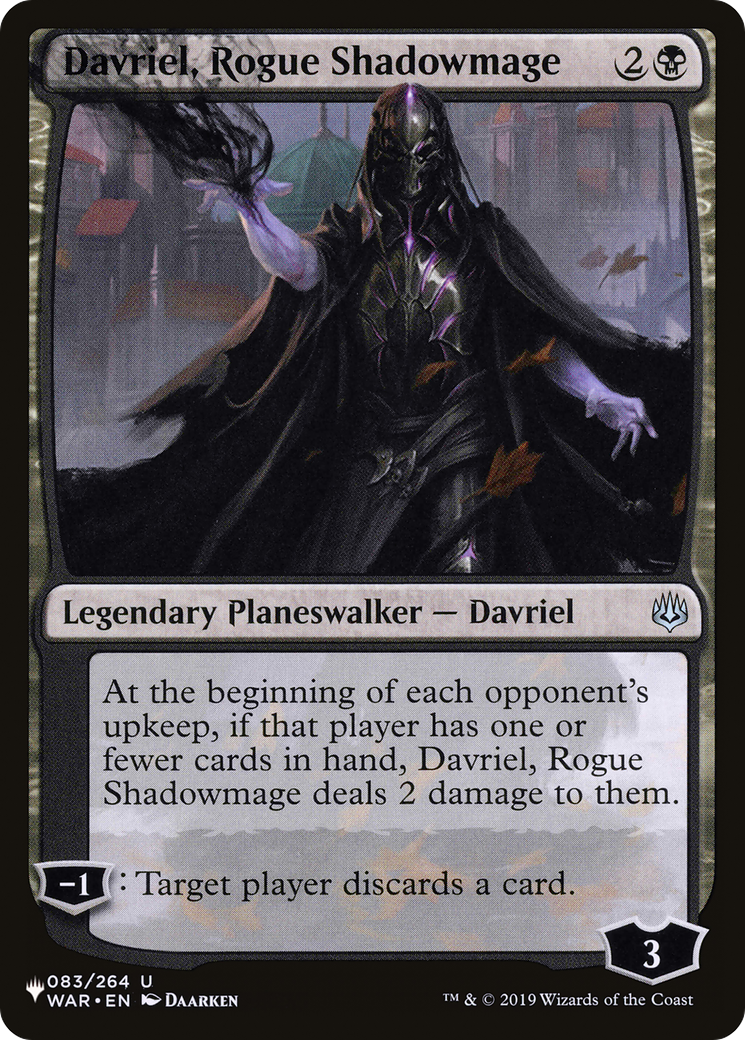 Davriel, Rogue Shadowmage [The List Reprints] | Good Games Modbury