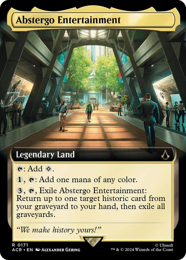 Abstergo Entertainment 171/110 (Universes Beyond: Assassin's Creed)  - Extended Art Foil | Good Games Modbury