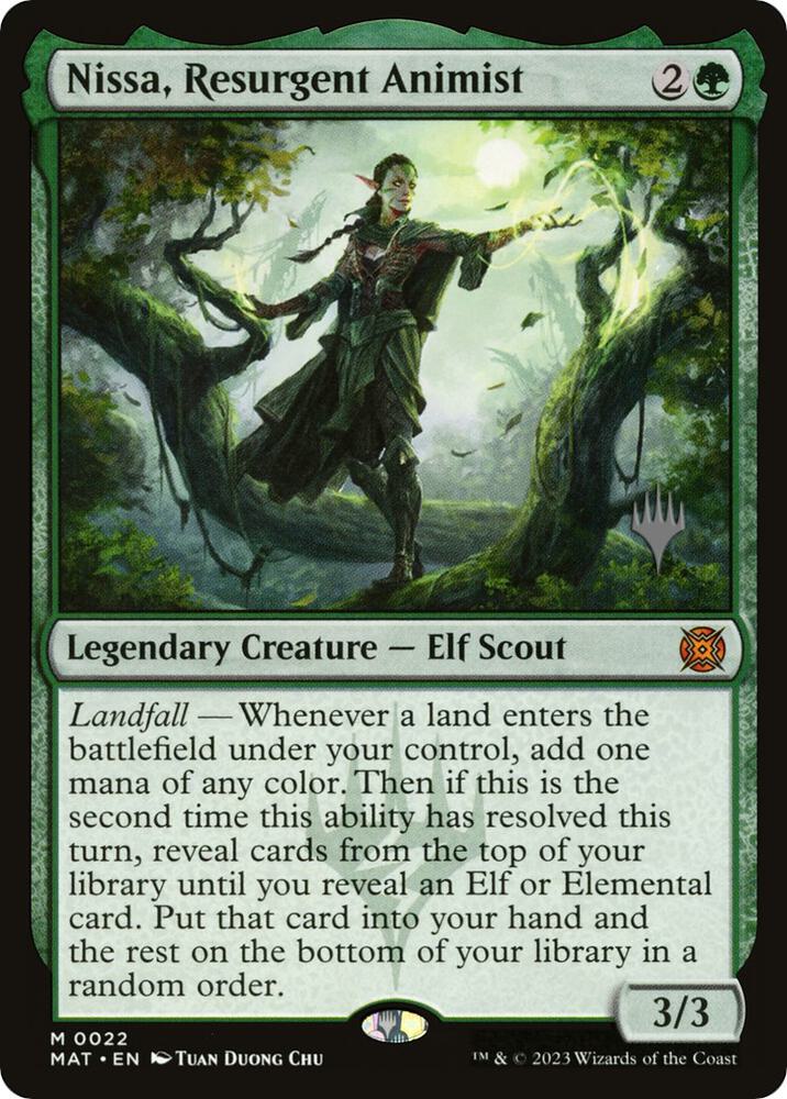 Nissa Resurgent Animist 22 (Promo Pack: Murders at Karlov Manor)  | Good Games Modbury