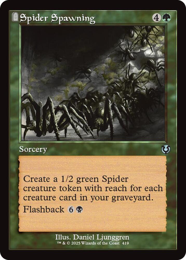 Spider Spawning 419/287 (Innistrad Remastered)  - Retro | Good Games Modbury