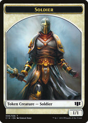 Soldier // Spirit Double-Sided Token [Commander 2014 Tokens] | Good Games Modbury