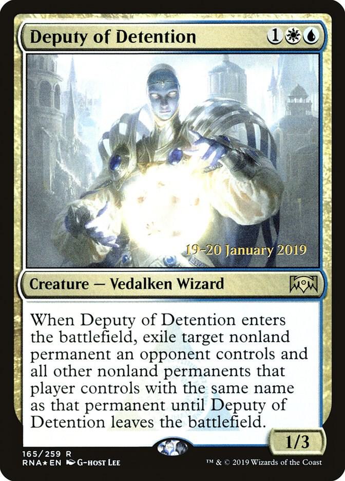 Deputy of Detention 165s/81 (Prerelease Cards)  - Foil | Good Games Modbury