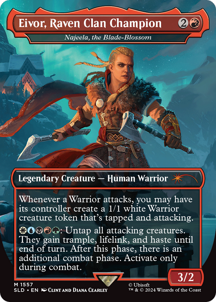 Eivor, Raven Clan Champion - Najeela, the Blade-Blossom [Secret Lair Drop Series] | Good Games Modbury