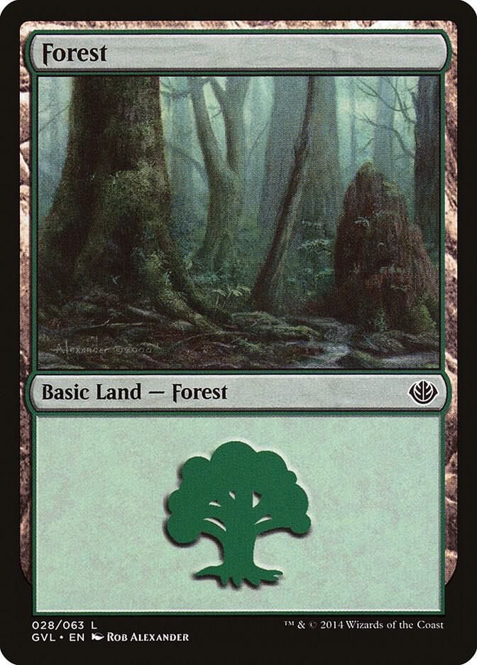 Forest 028 GVL 28/63 (Duel Decks: Anthology)  | Good Games Modbury
