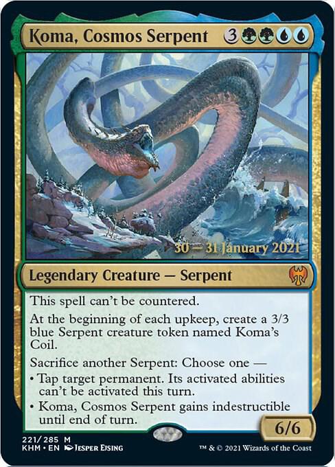 Koma Cosmos Serpent 221s/1 (Prerelease Cards)  - Foil | Good Games Modbury