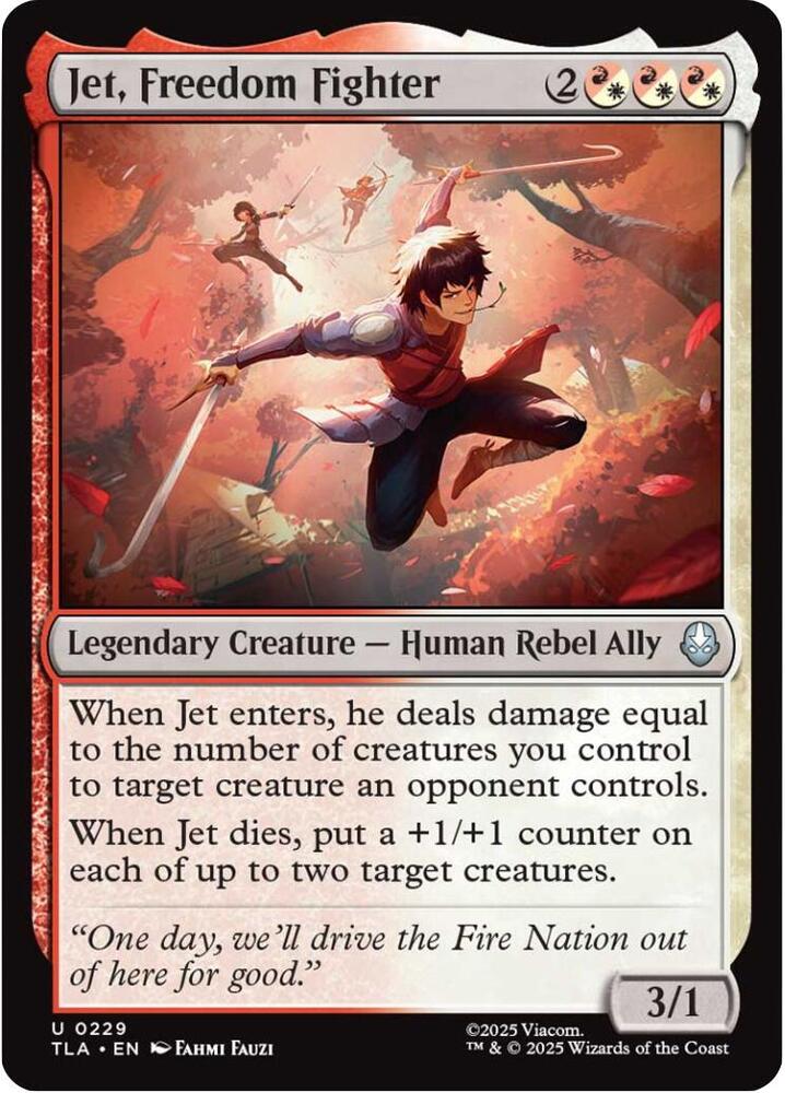 Jet, Freedom Fighter 229 (Avatar: The Last Airbender)  - Foil | Good Games Modbury