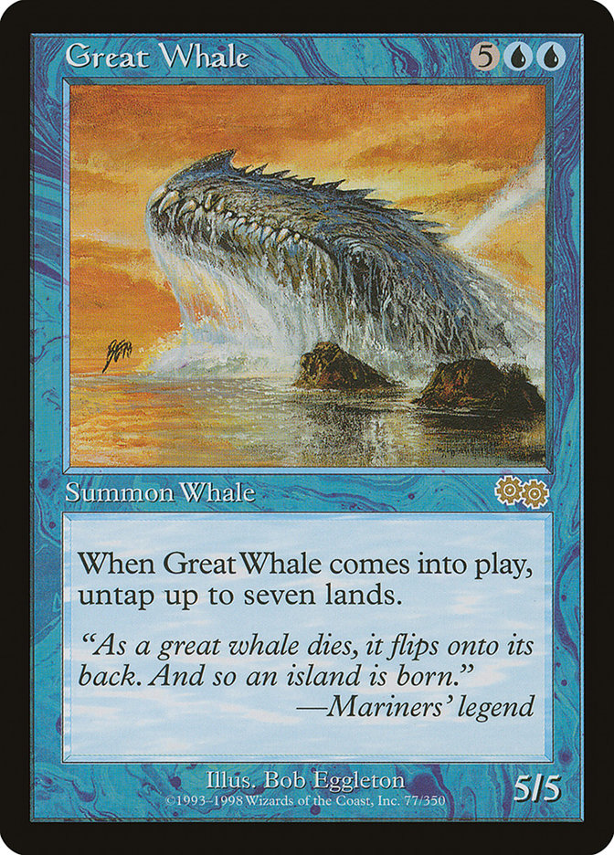 Great Whale 77/350 (Urza's Saga)  | Good Games Modbury