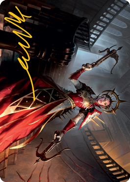 Bloodthirsty Adversary Art Card (Gold-Stamped Signature) [Innistrad: Midnight Hunt Art Series] | Good Games Modbury