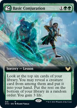Basic Conjuration Extended Art 315/275 (Strixhaven: School of Mages)  | Good Games Modbury