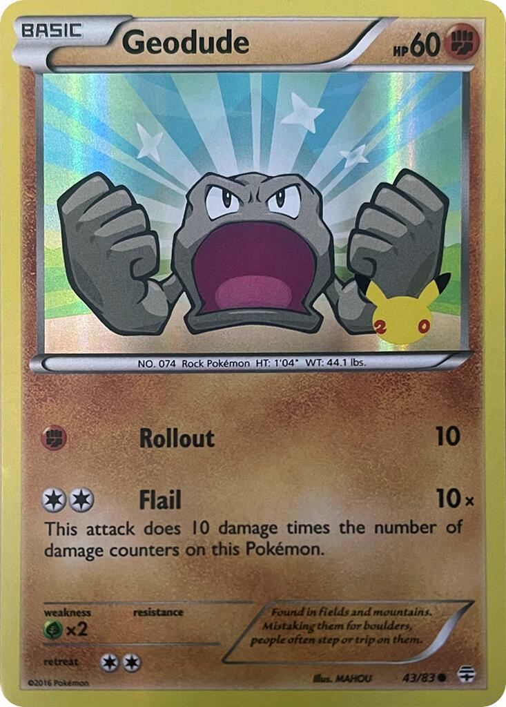Geodude (043/083) [Celebrations: 25th Anniversary] | Good Games Modbury