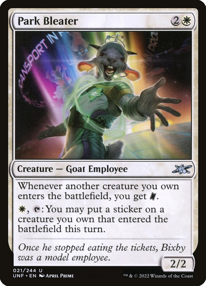 Park Bleater 21/244 (Unfinity)  - Foil | Good Games Modbury