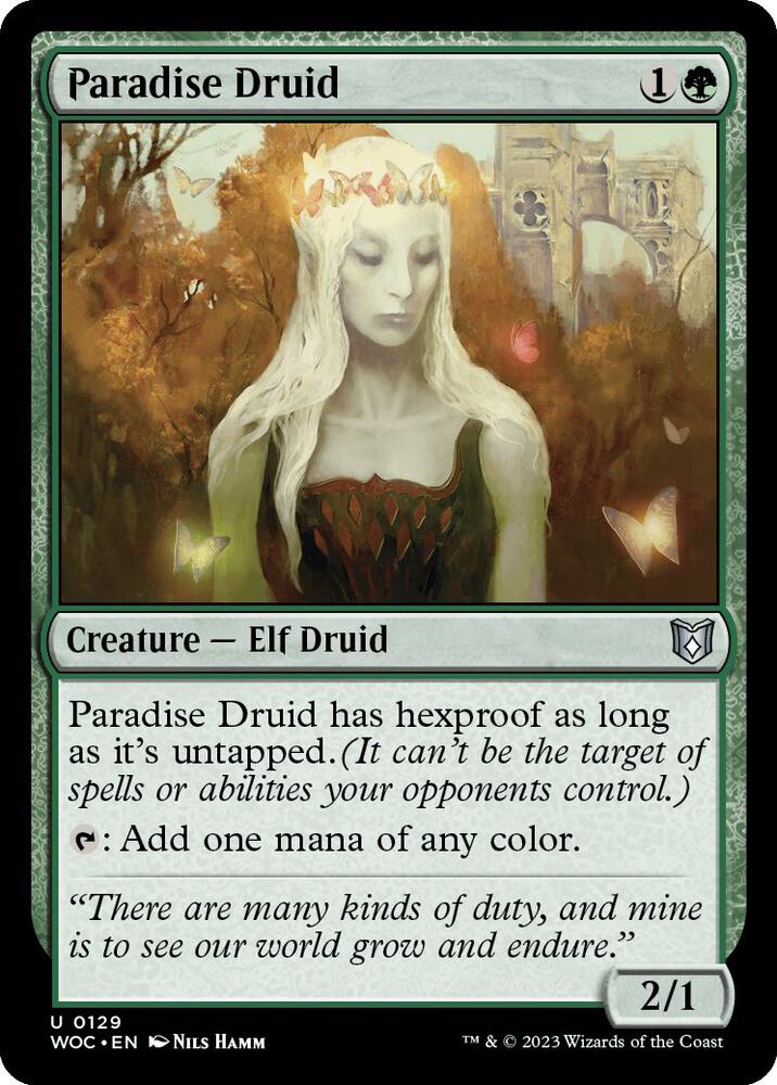 Paradise Druid 129/173 (Commander: Wilds of Eldraine)  | Good Games Modbury