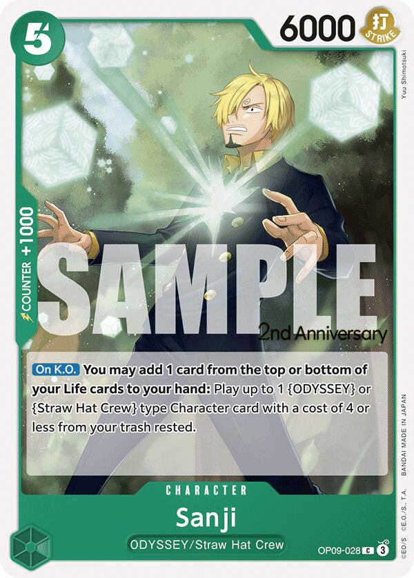 Sanji [Emperors in the New World: 2nd Anniversary Tournament Cards] | Good Games Modbury