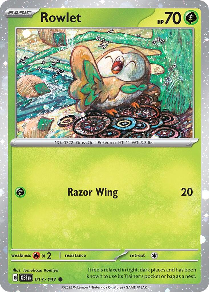 Rowlet (013/197) (Cosmos Holo) [Miscellaneous Cards] | Good Games Modbury