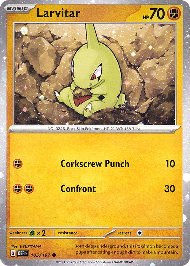 Larvitar (105/197) (Cosmos Holo) [Miscellaneous Cards] | Good Games Modbury