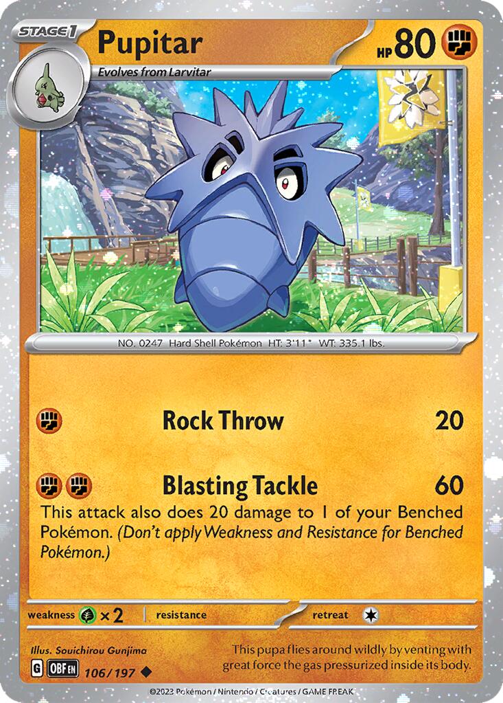 Pupitar (106/197) (Cosmos Holo) [Miscellaneous Cards] | Good Games Modbury