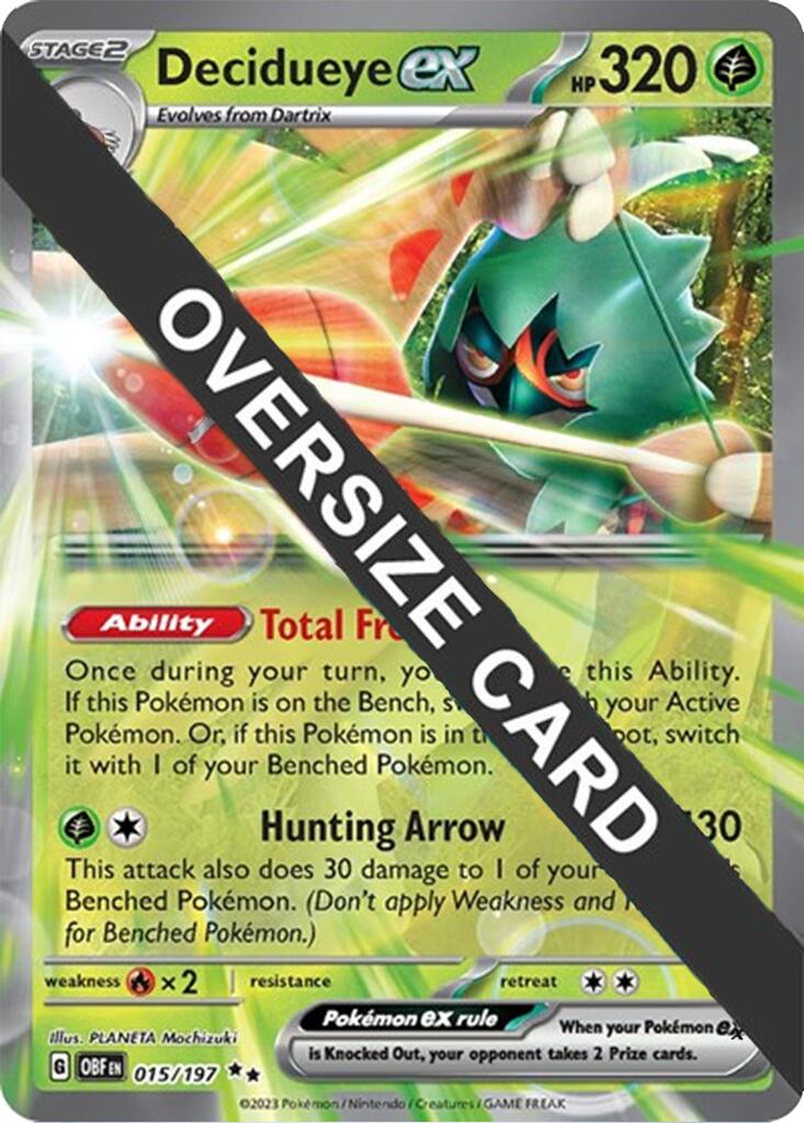Decidueye ex (015/197) (Jumbo Card) [Miscellaneous Cards] | Good Games Modbury