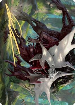 Vorinclex Monstrous Raider Art Card 54 81 Gold Stamped Signature 54 (Art Series: Kaldheim)  | Good Games Modbury