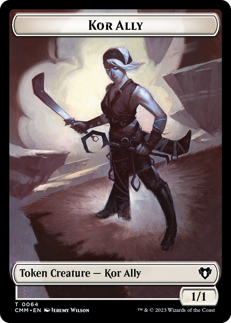 Wall // Kor Ally Double-Sided Token [Commander Masters Tokens] | Good Games Modbury