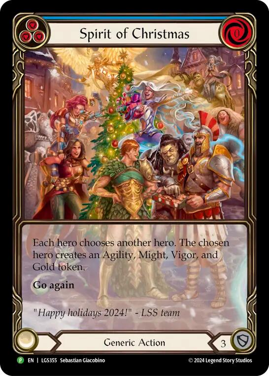 Spirit of Christmas (Cold Foil) [LGS355] (Promo)  Cold Foil | Good Games Modbury