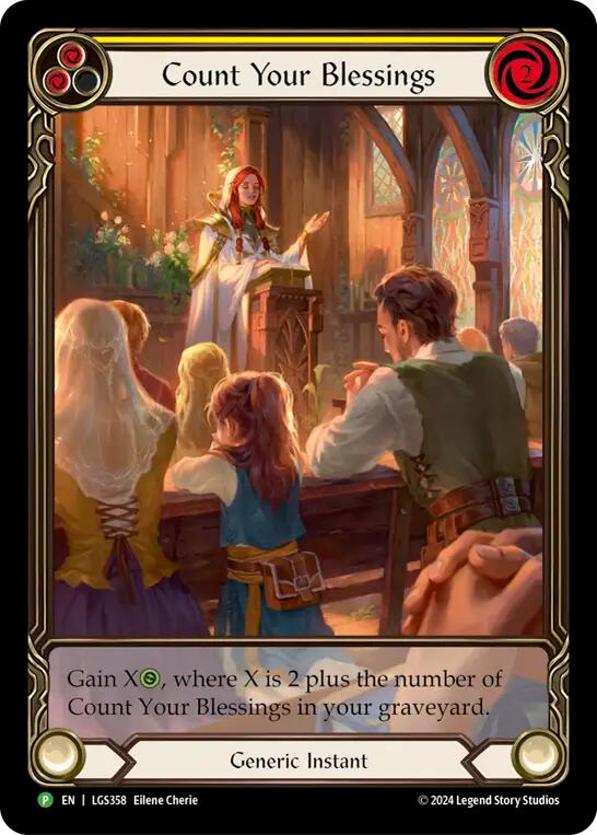 Count Your Blessings (Rainbow Foil) [LGS358] (Promo)  Rainbow Foil | Good Games Modbury