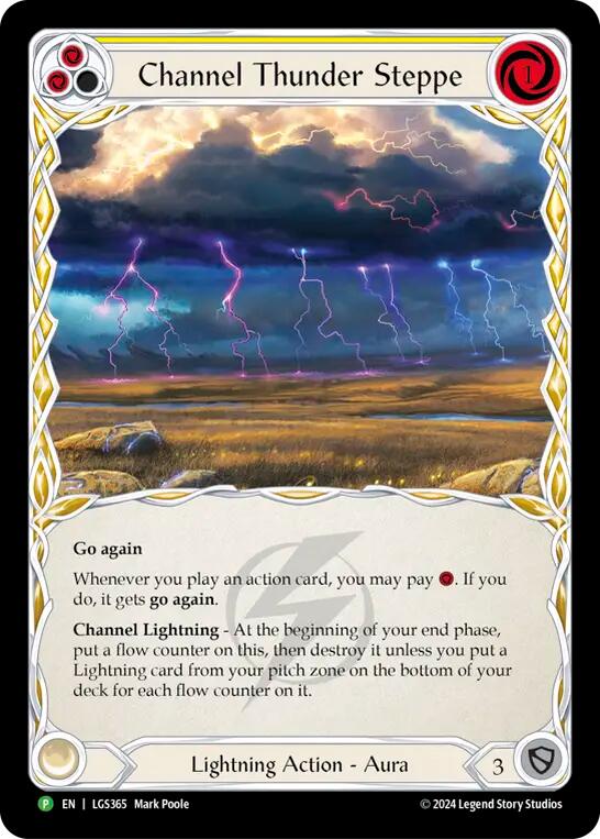Channel Thunder Steppe (Cold Foil) [LGS365] (Promo)  Cold Foil | Good Games Modbury