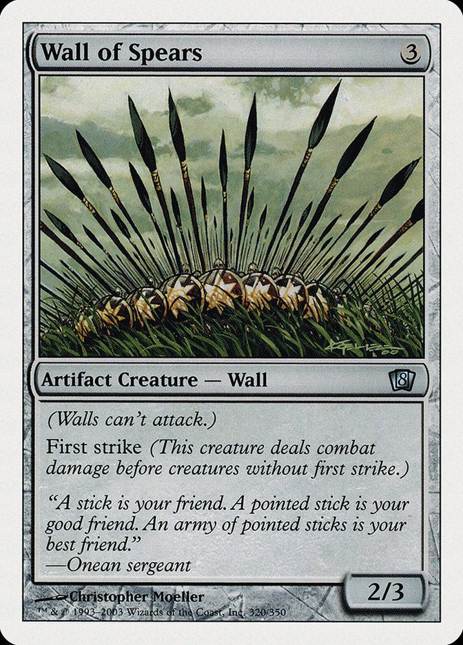 Wall of Spears 320/350 (8th Edition)  | Good Games Modbury