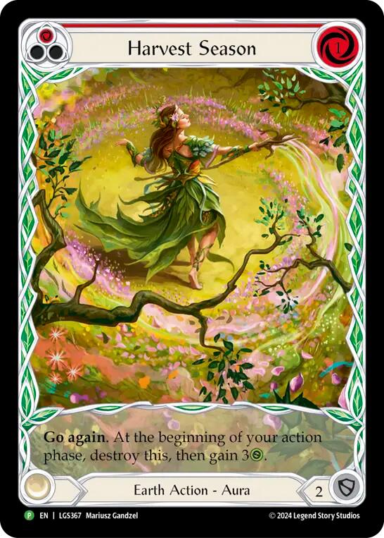 Harvest Season (Red) (Rainbow Foil) [LGS367] (Rosetta)  Rainbow Foil | Good Games Modbury