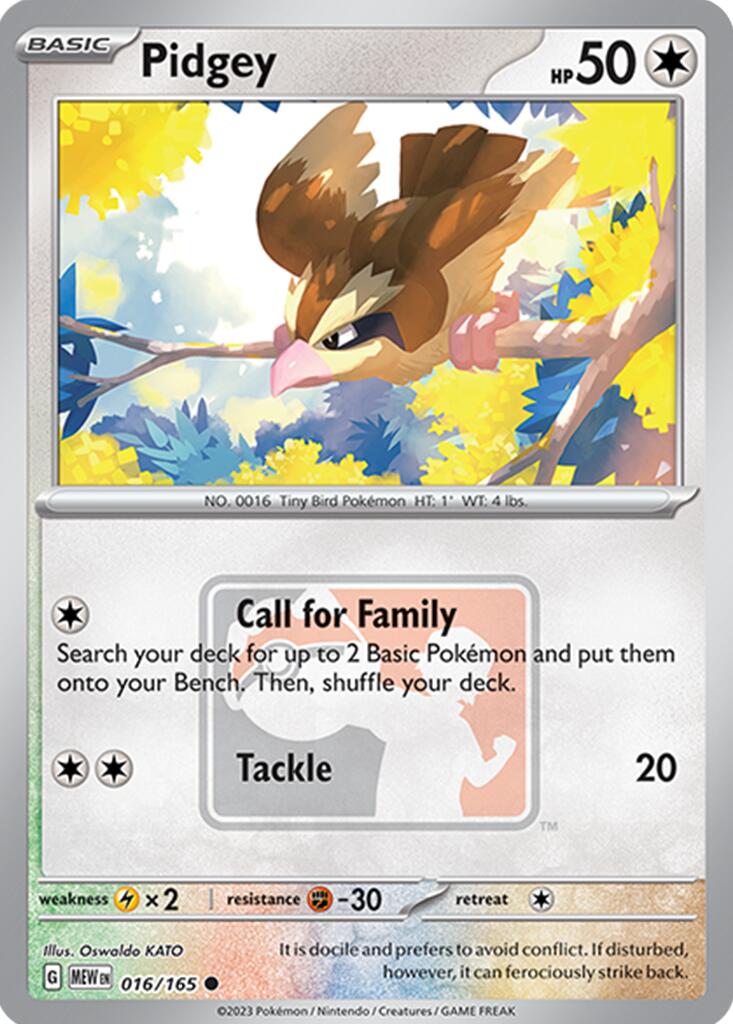 Pidgey (016/165) [League & Championship Cards] | Good Games Modbury