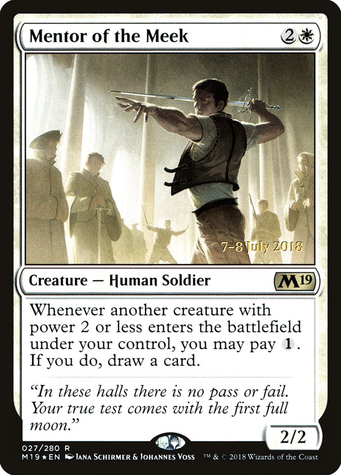 Mentor of the Meek [Core Set 2019 Prerelease Promos] | Good Games Modbury