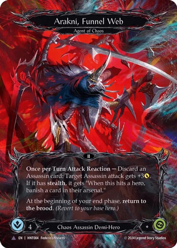 Arakni, Funnel Web [HNT004] (The Hunted)  Cold Foil | Good Games Modbury