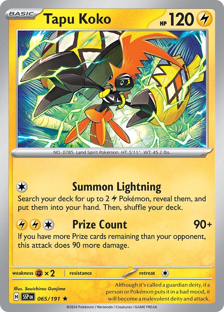 Tapu Koko (065/191) (Theme Deck Exclusive) [Scarlet & Violet: Surging Sparks] | Good Games Modbury