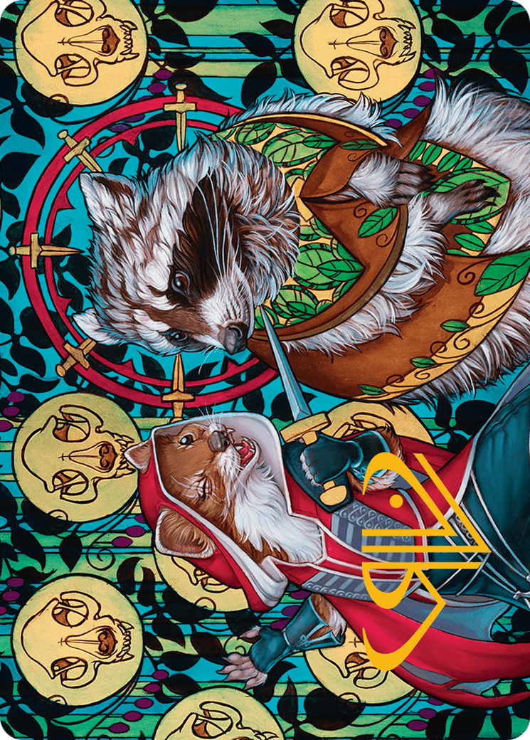 Ruthless Negotiation Art Card (Gold-Stamped Signature) [Bloomburrow Art Series] | Good Games Modbury