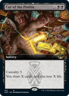 Cut of the Profits Extended Art 419/281 (Streets of New Capenna)  - Foil | Good Games Modbury