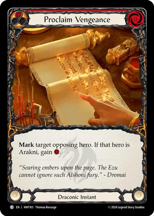 Proclaim Vengeance [HNT165] (The Hunted)  Rainbow Foil | Good Games Modbury