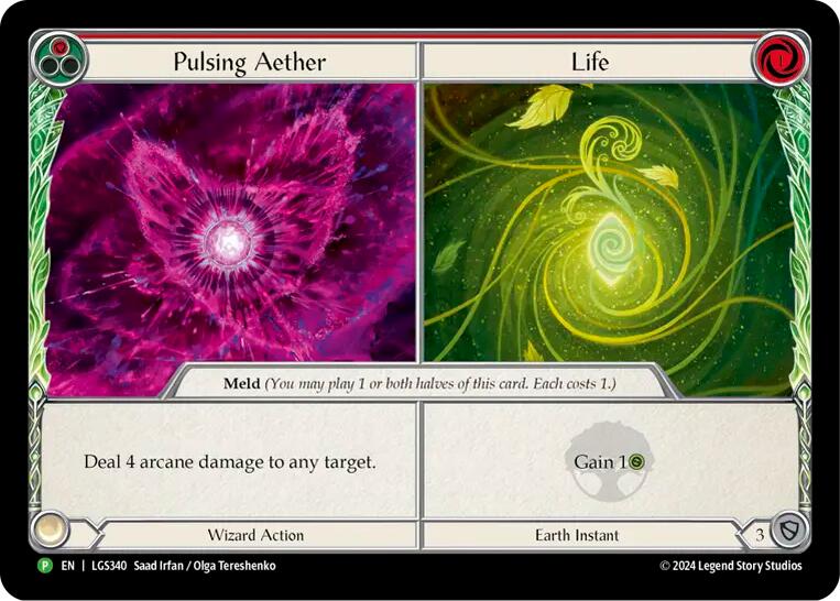 Pulsing Aether // Life [LGS340] (Promo)  Cold Foil | Good Games Modbury