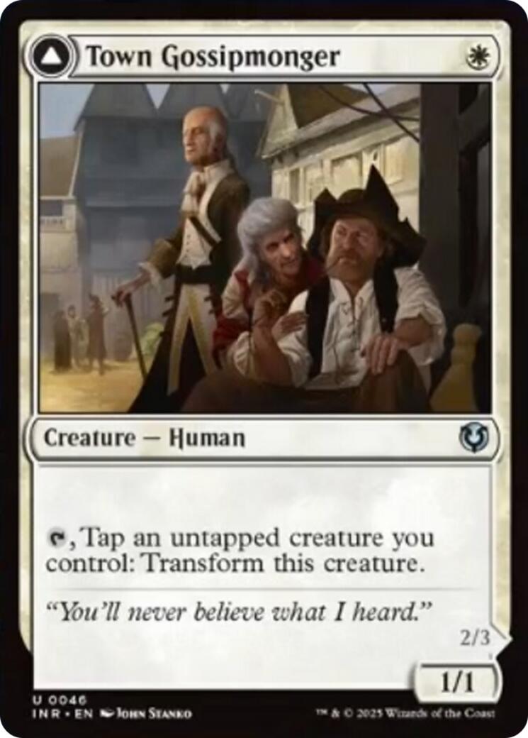 Town Gossipmonger // Incited Rabble [Innistrad Remastered] | Good Games Modbury